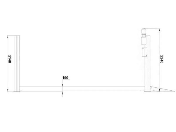 4 Post car lift - hydraulic - 5000kg - Euro line (JA5000F-E) - Image 4