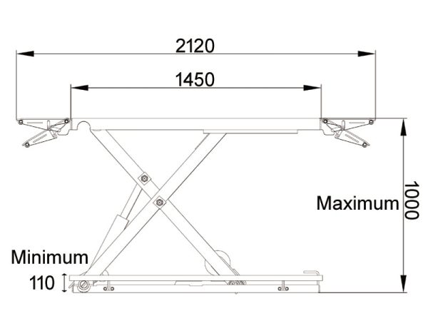 Scissor car lift - Mobile Service - 3000 kg. - Basic line (JA3000S) - Image 7