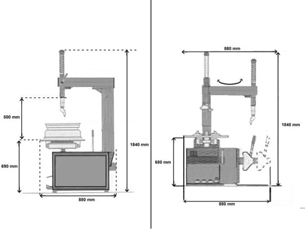 Tyre changer - Basic line (DWB) - Image 9