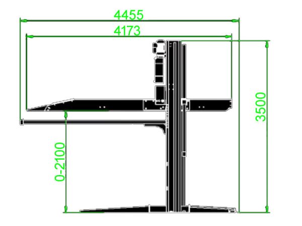 2-Post parking lift - Basic line (JA2700PA) - Image 11