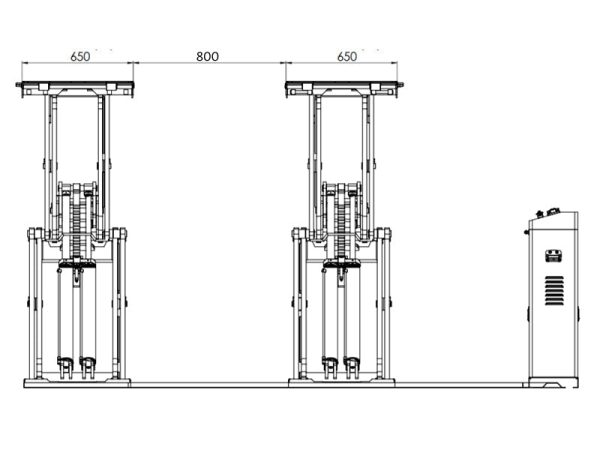 Scissor car lift - Low profile / Floor mounted - 3500 kg. - Euro line (JA3500S-E) - Image 9