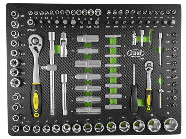 Socket wrench set 108 parts - (14296)