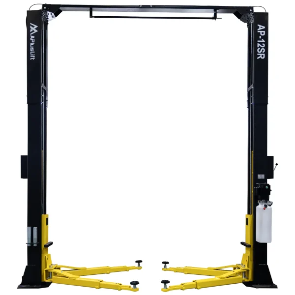 APlusLift 12,000LB 2-Post Overhead Single Release Direct Drive Car Lift with 3 Year Warranty – AP-12SR