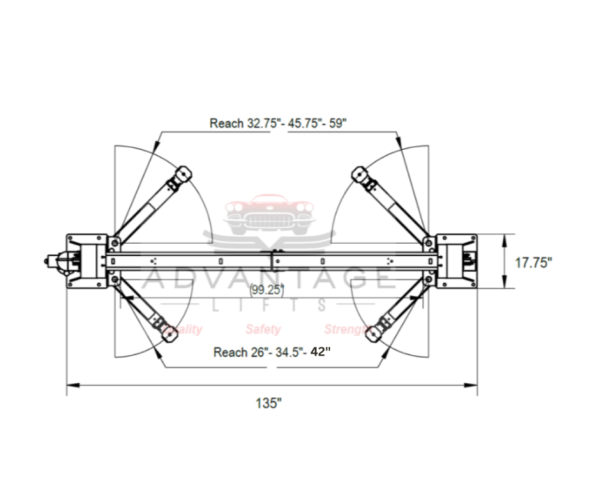 Advantage AL-SC10 | 10,000 LB 2 Post Lift - Image 10