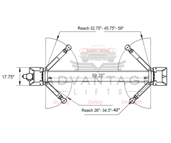 Advantage AL-SF10 | 10,000 LB 2 Post Lift - Image 5